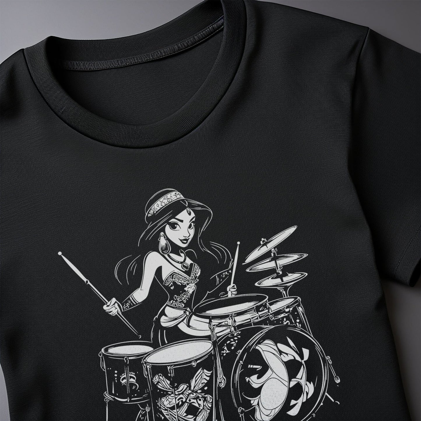 Princess Jasmine Drummer t-shirt