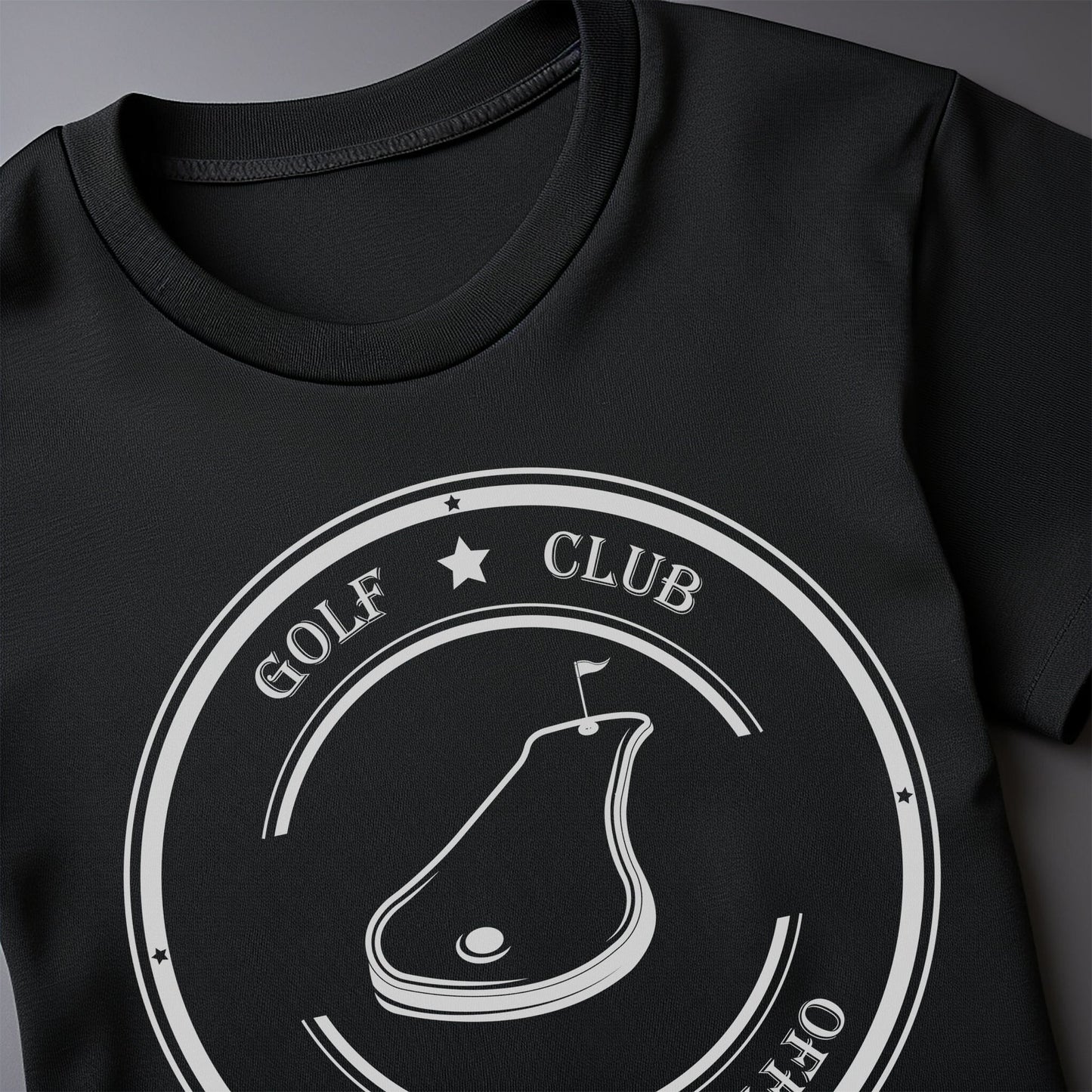 Golf-03 Pig Tee Swing into t-shirt
