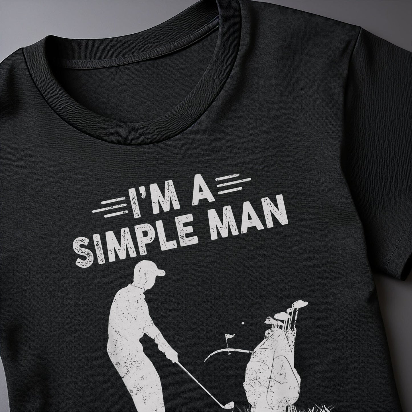 I'm a Simple Man Golf & Boobs t-shirt
