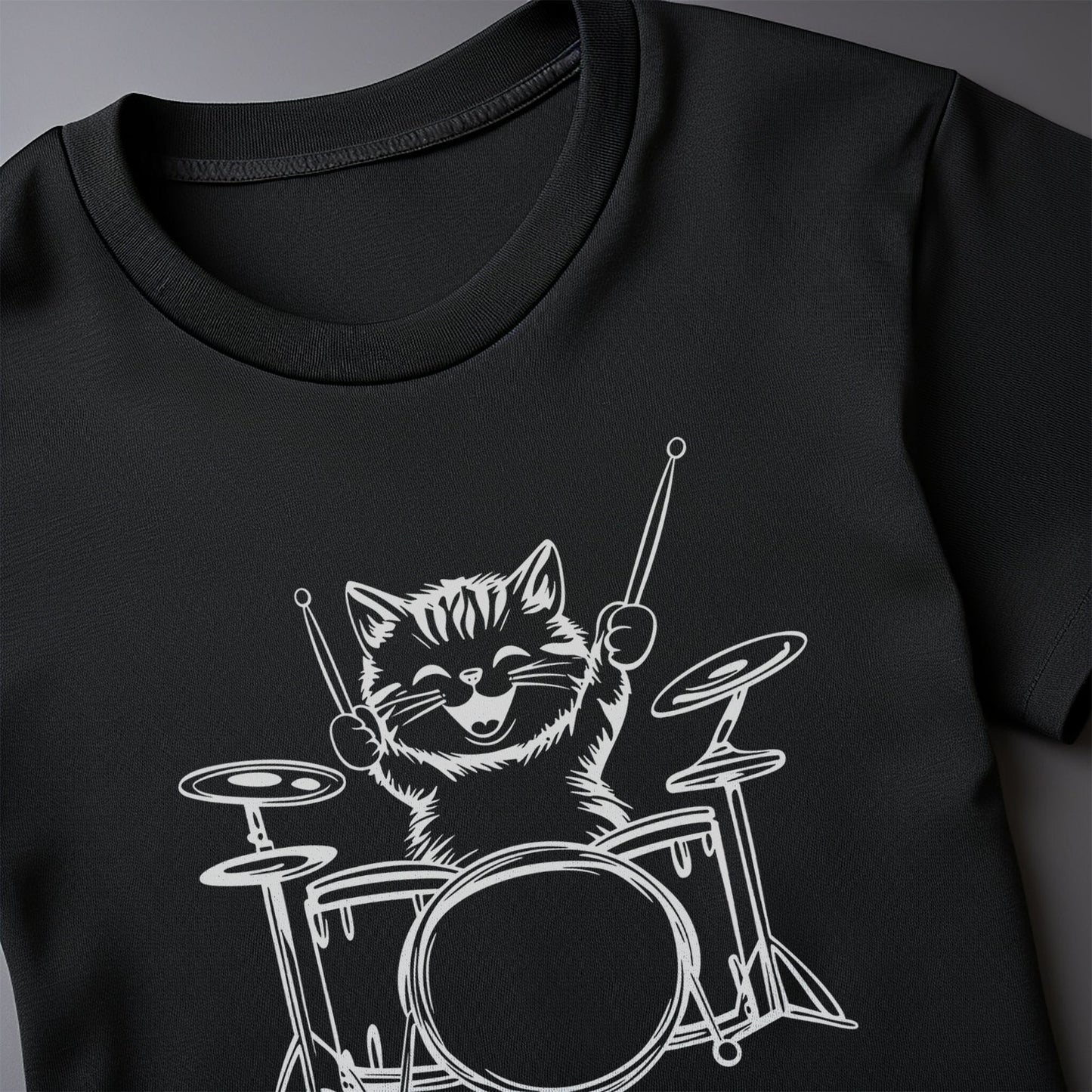 Cat Drummer 2 T-Shirt