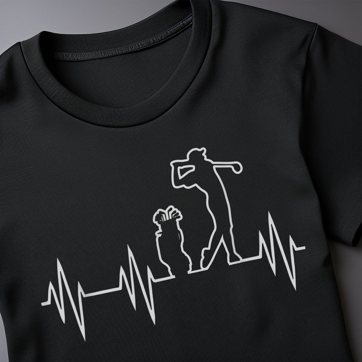 Golf Heartbeat T-Shirt  Pawsitively
