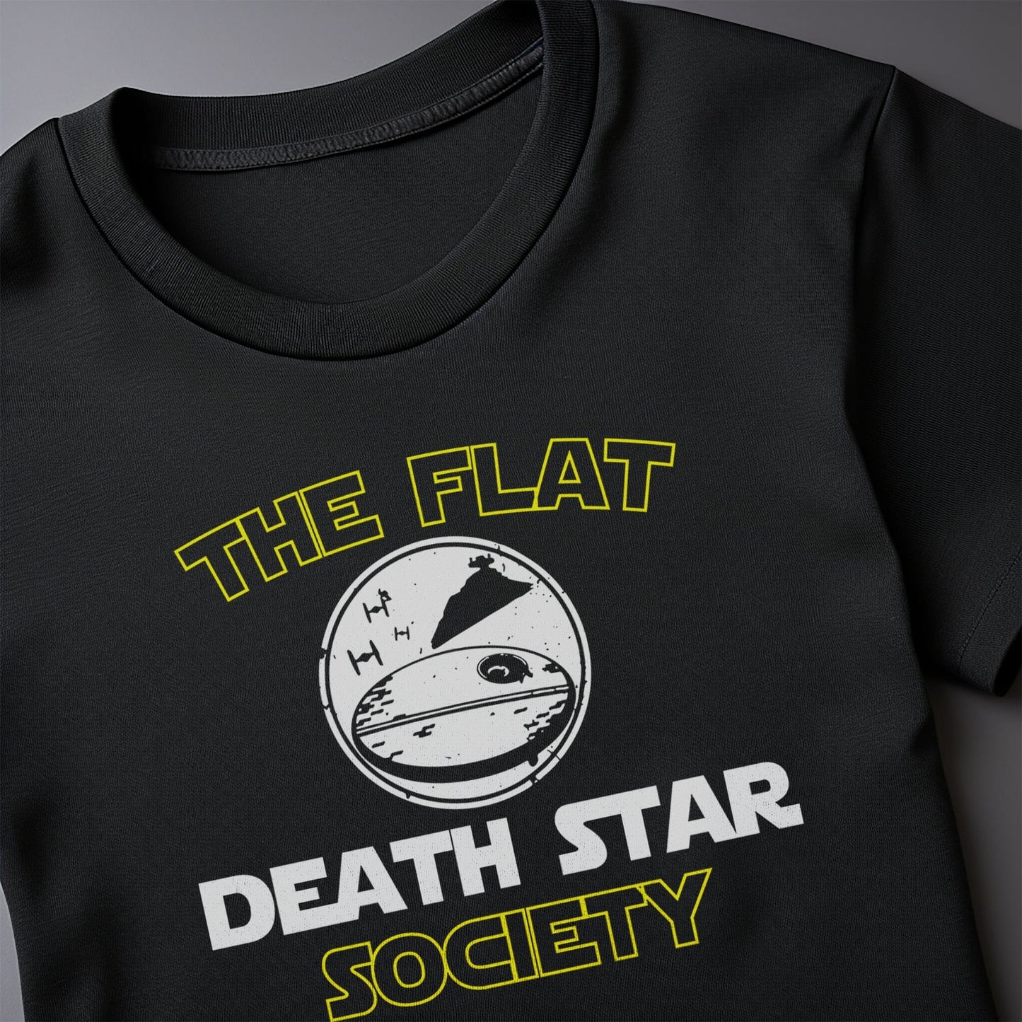 Flat Death Star 2 t-shirt