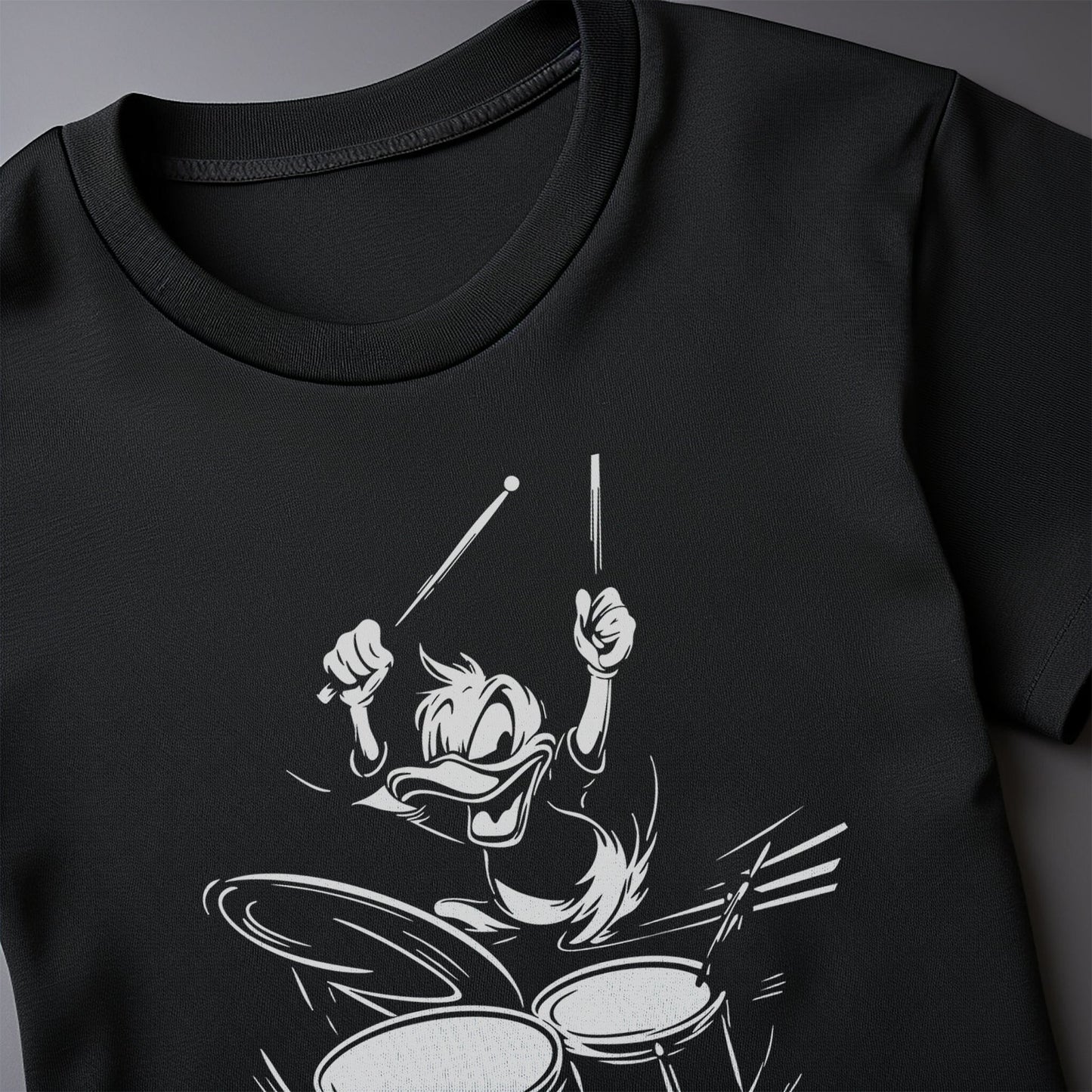 Quacking Beats: Duck Drummer T-Shirt -