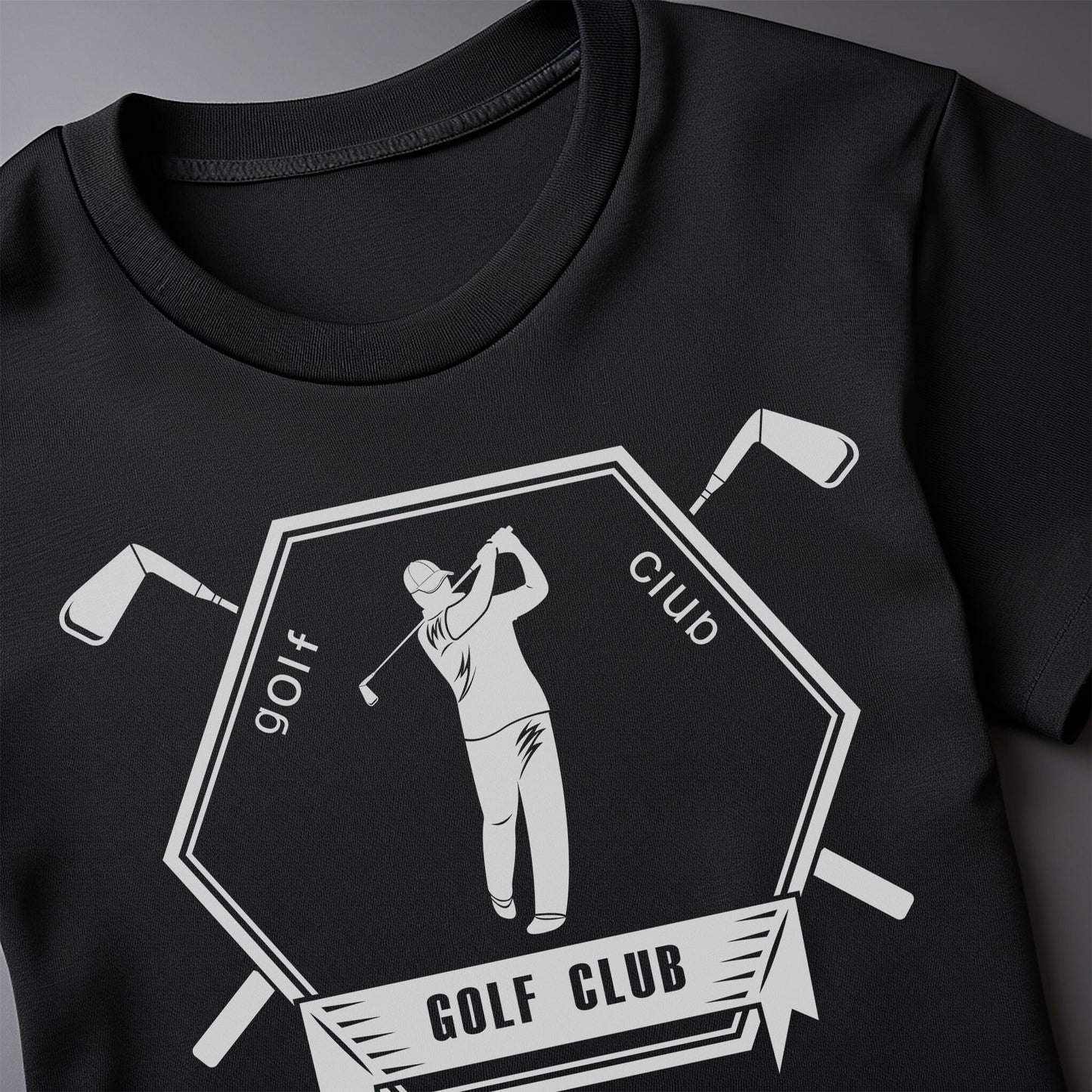 Golf-02 Swing into t-shirt