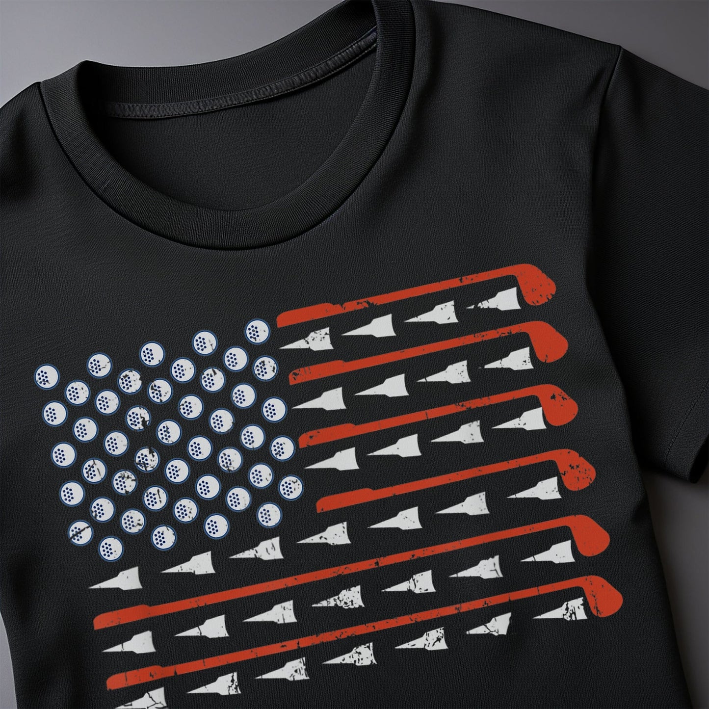American Flag Golf T-Shirt