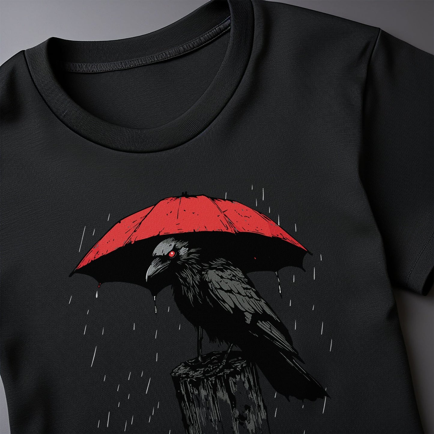 Raven Rain 1 T-Shirt - Quirky Crow