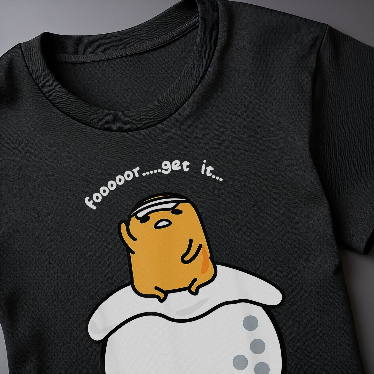Gudetama Golf T-Shirt Fore! t-shirt