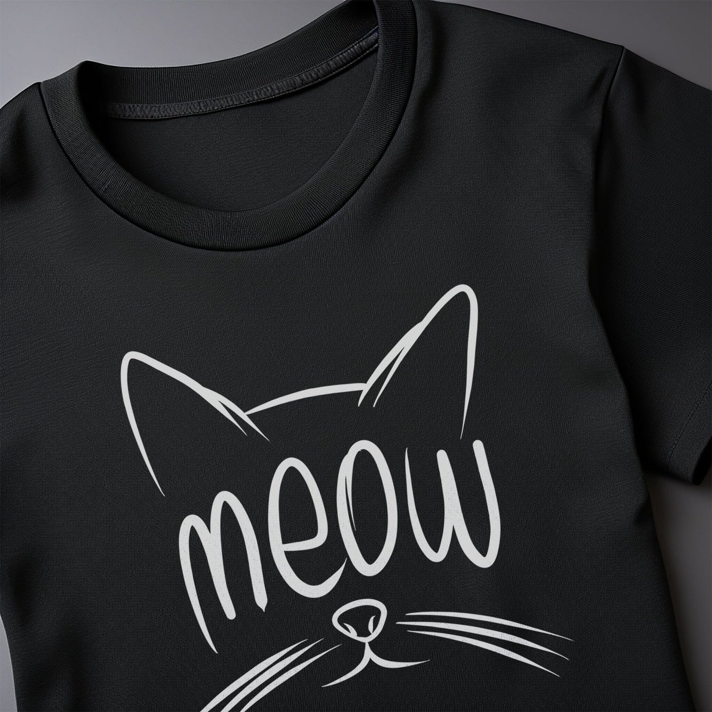 Meow Cat Face T-shirt