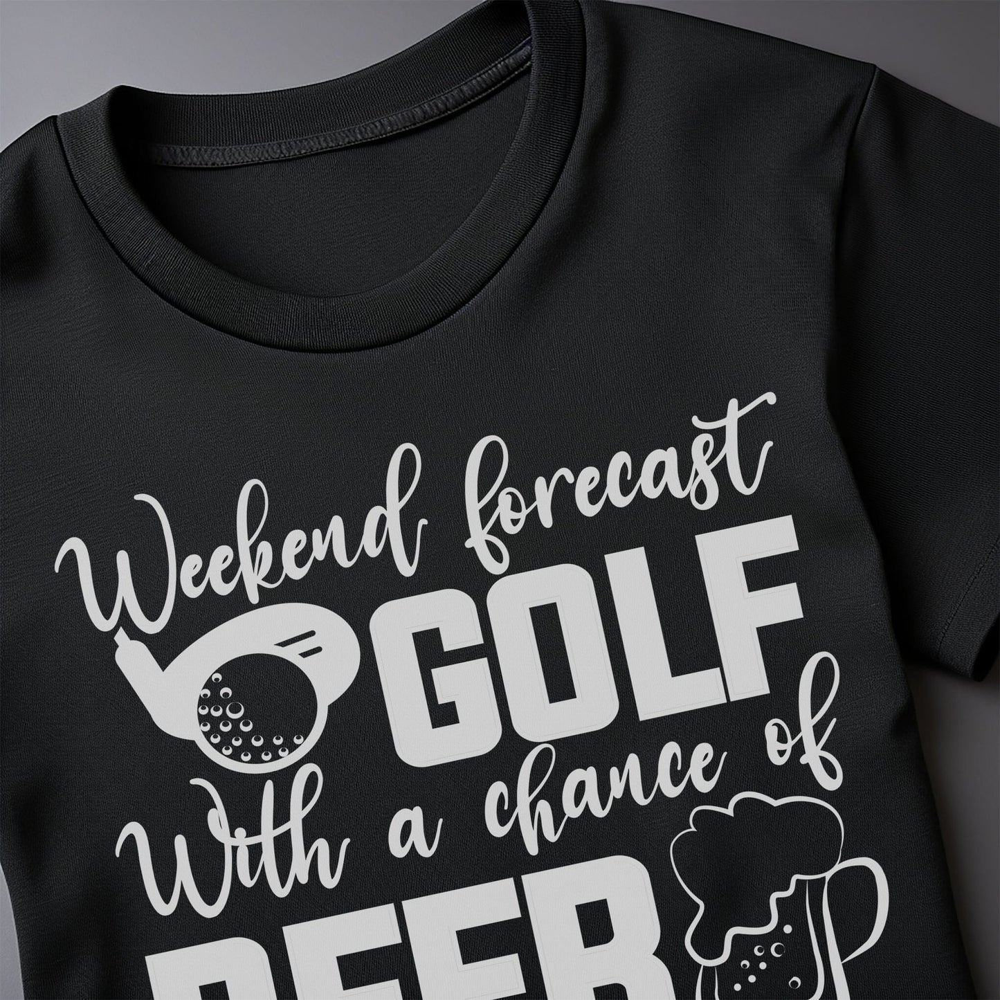 Golf-65 T-Shirt Golf With A Glass Of Beer