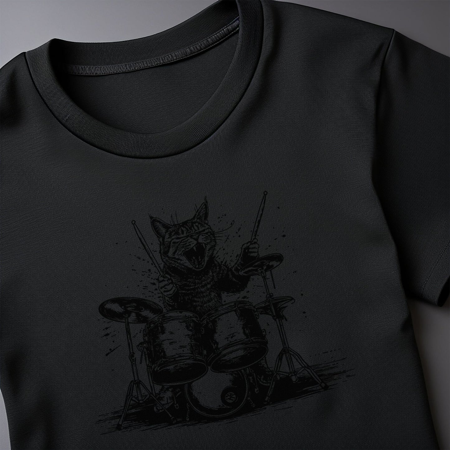 Cat Drummer T-Shirt