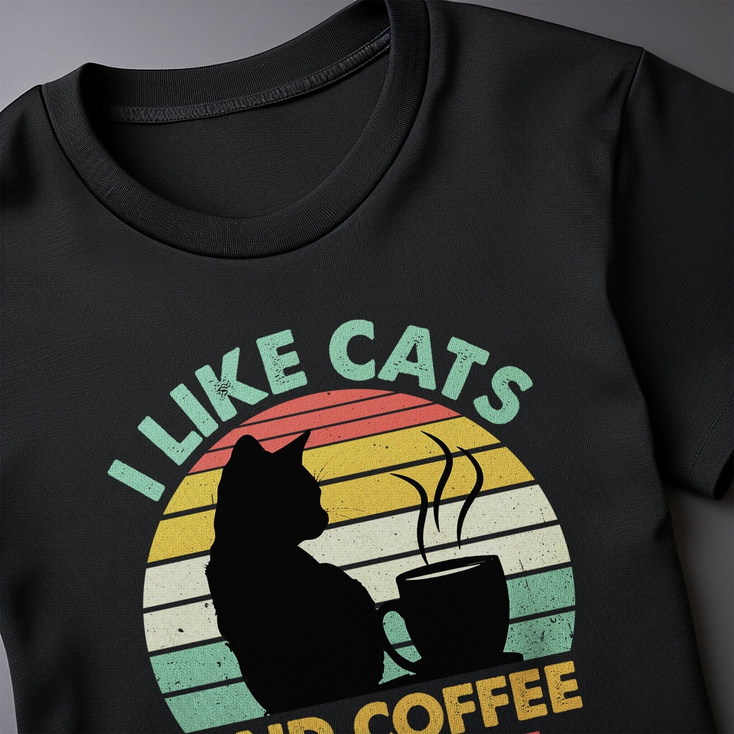 I Like Cats And Coffee t-shirt