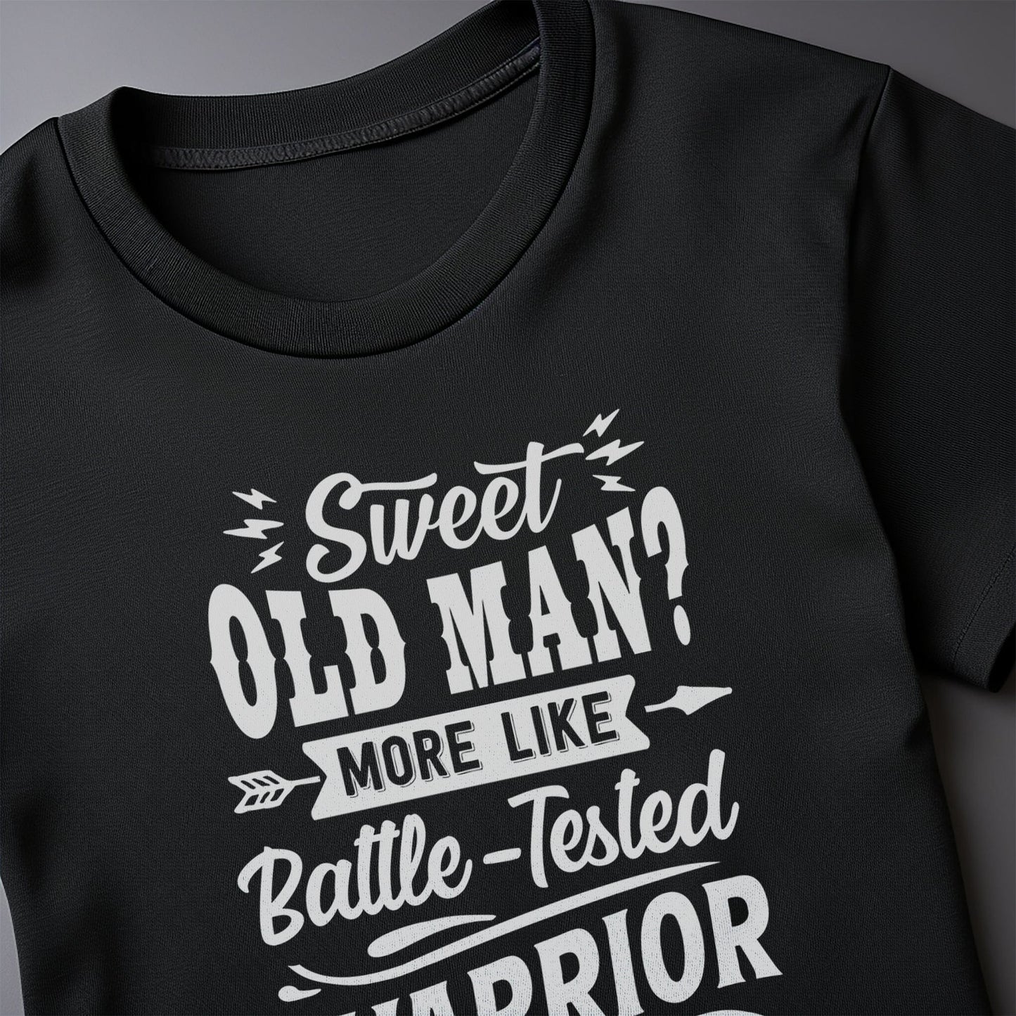 Old Man Warrior King t-shirt
