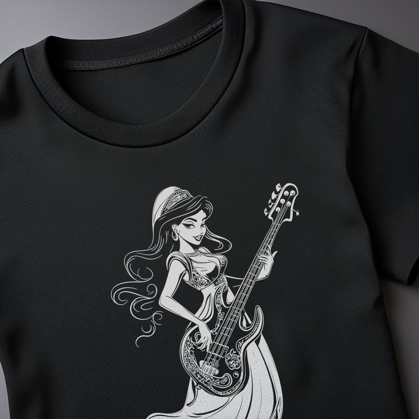Princess Jasmine Guitar T-Shirt