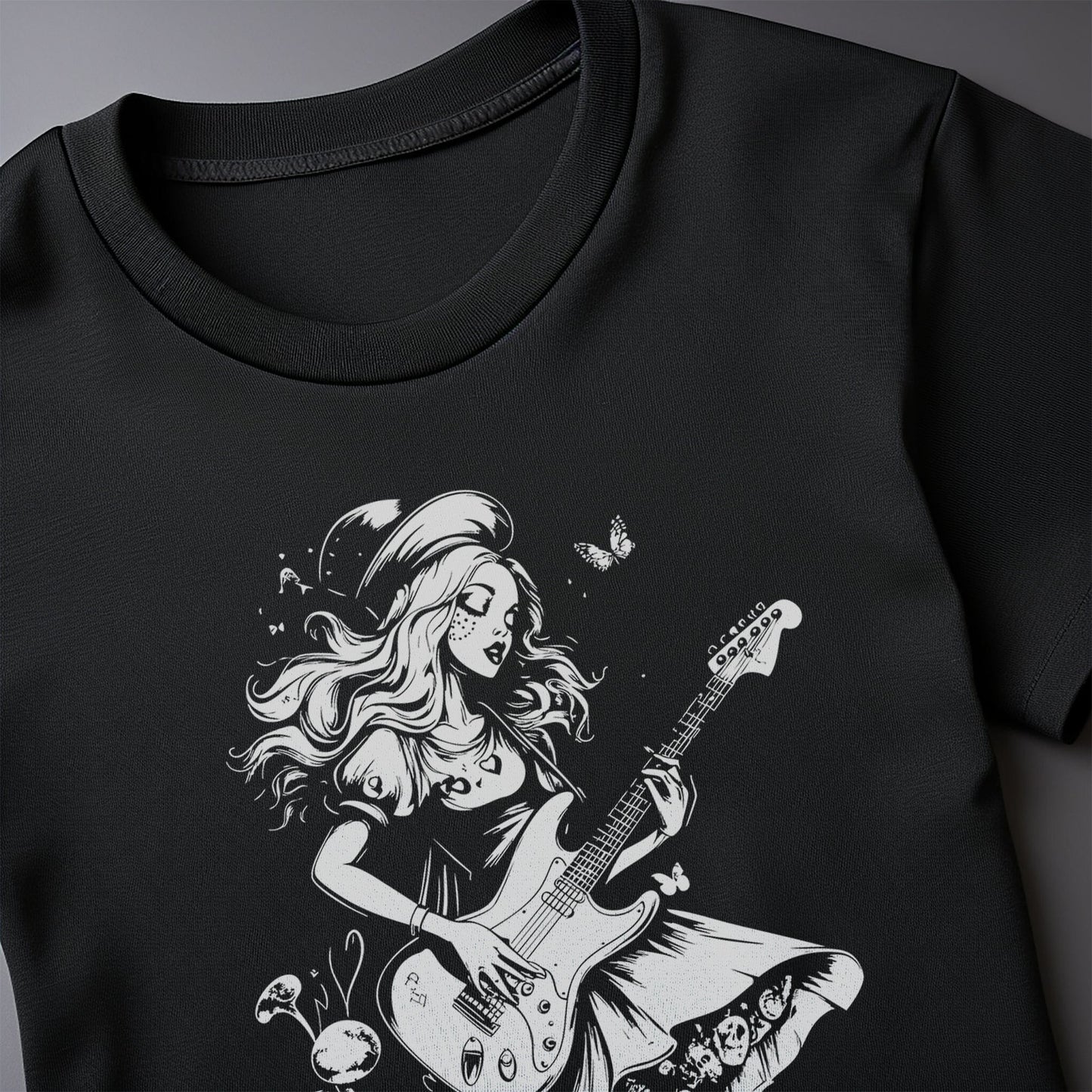 Alice in Wonder Guitar T-Shirt