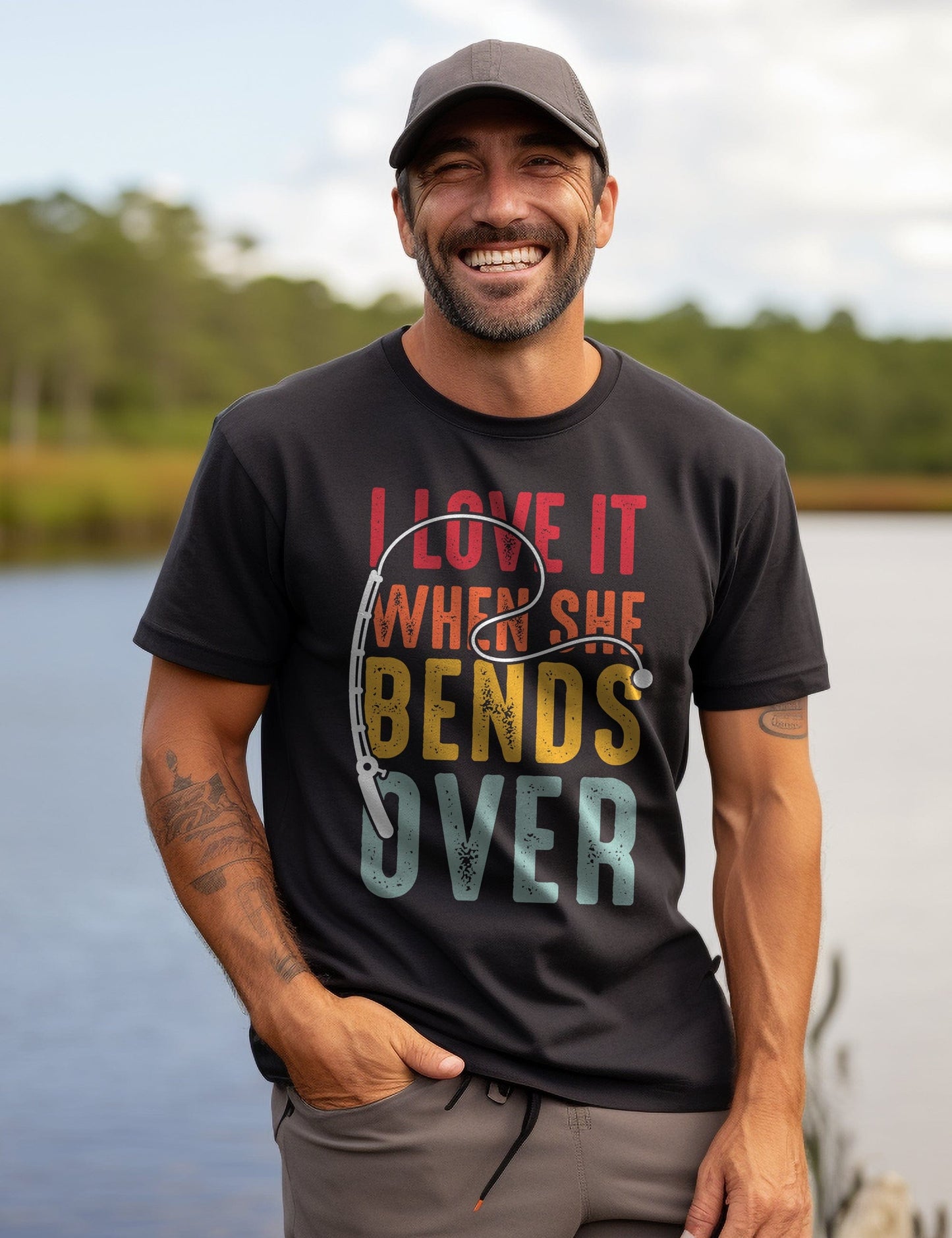 Bend Over Fish 2 T-shirt