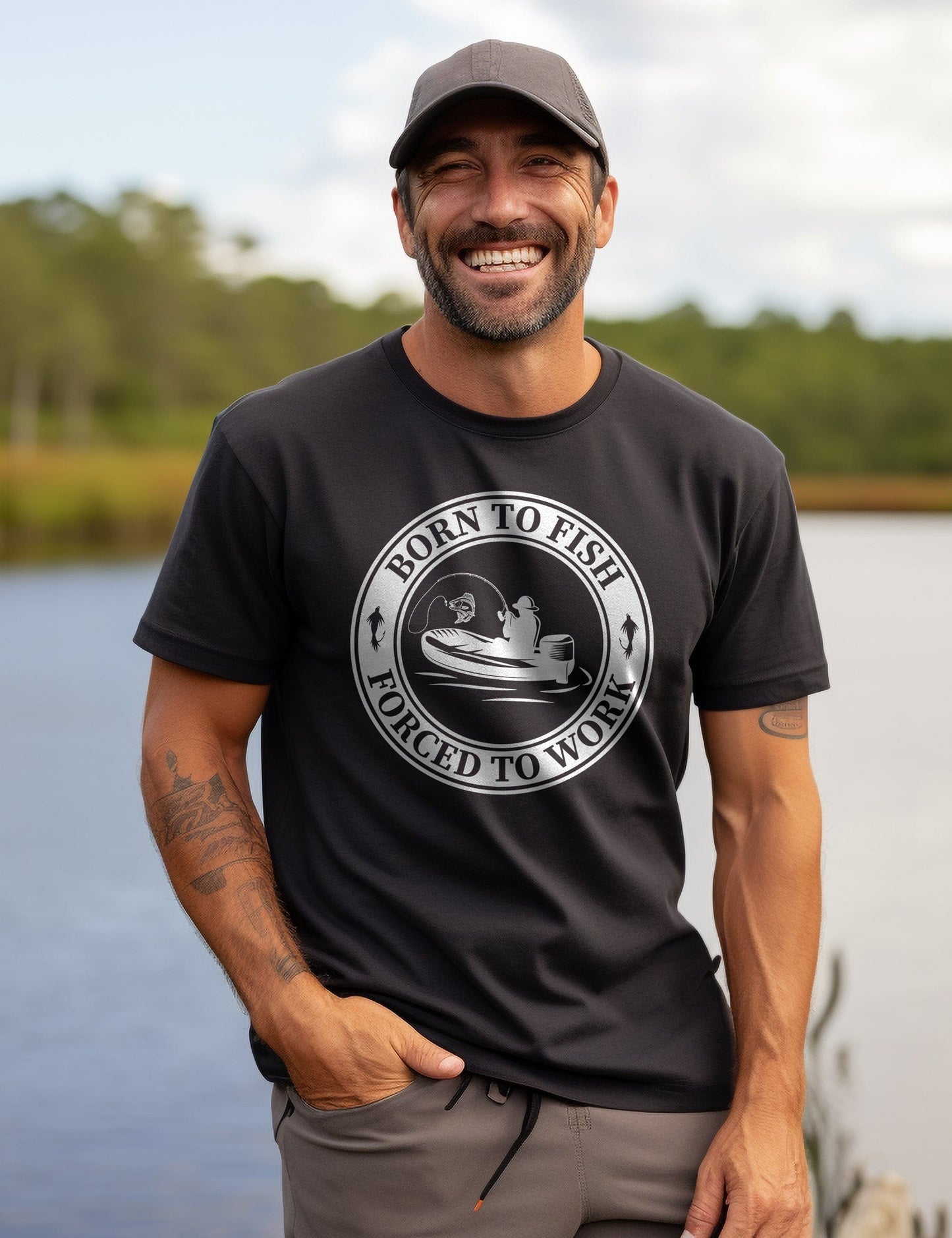 Born Fish Work 4 t-shirt