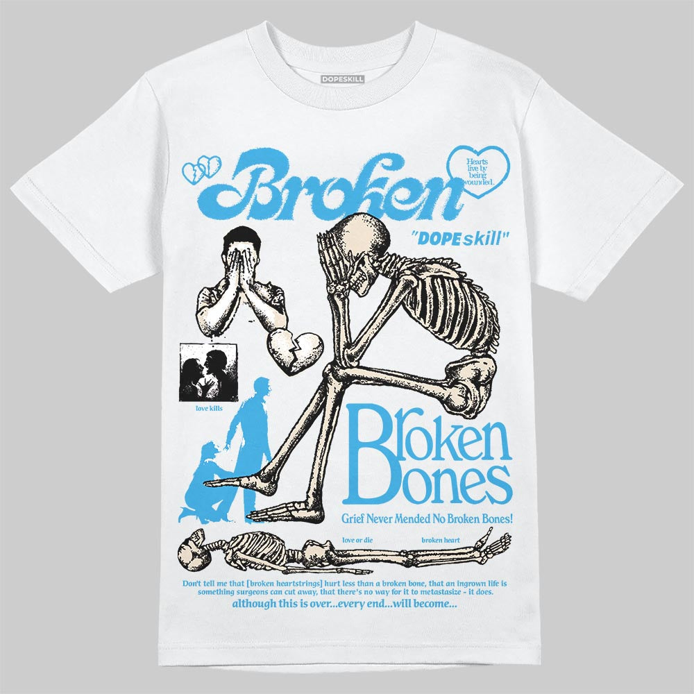 UNC Reimagined 1s DopeSkill T-Shirt Broken Bones Graphic