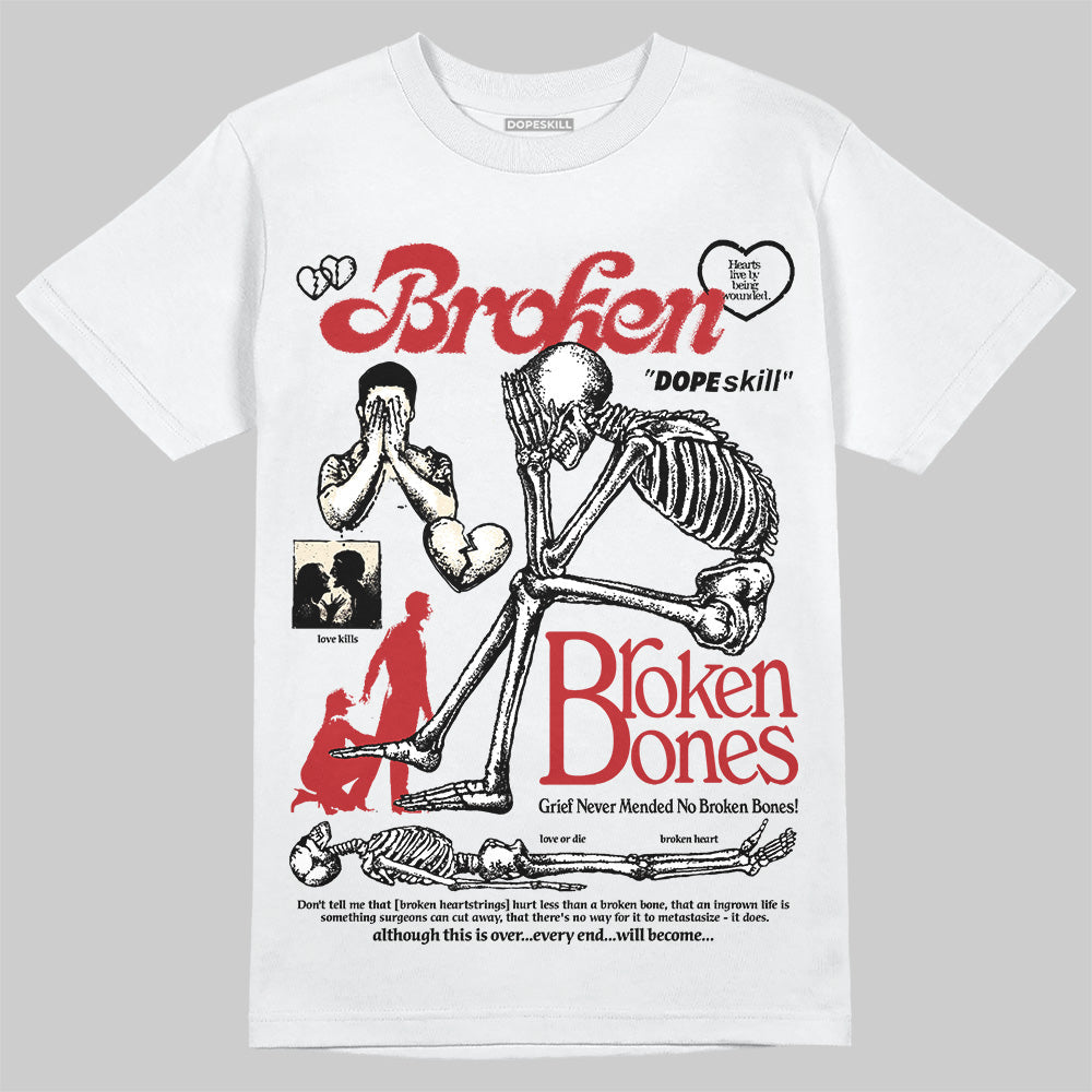 Black Toe Reimagined 1s DopeSkill T-Shirt Broken Bones Graphic