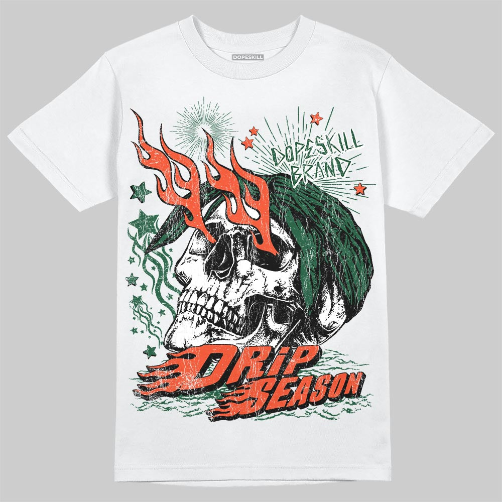Dunk Team Dark Green Orange DopeSkill T-Shirt Drip Season Graphic