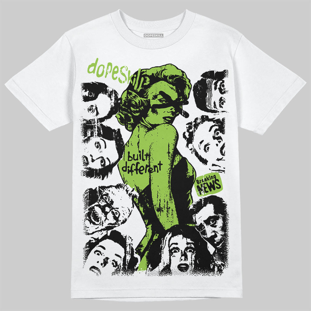 Neon Green Collection DopeSkill T-Shirt Built Different Graphic