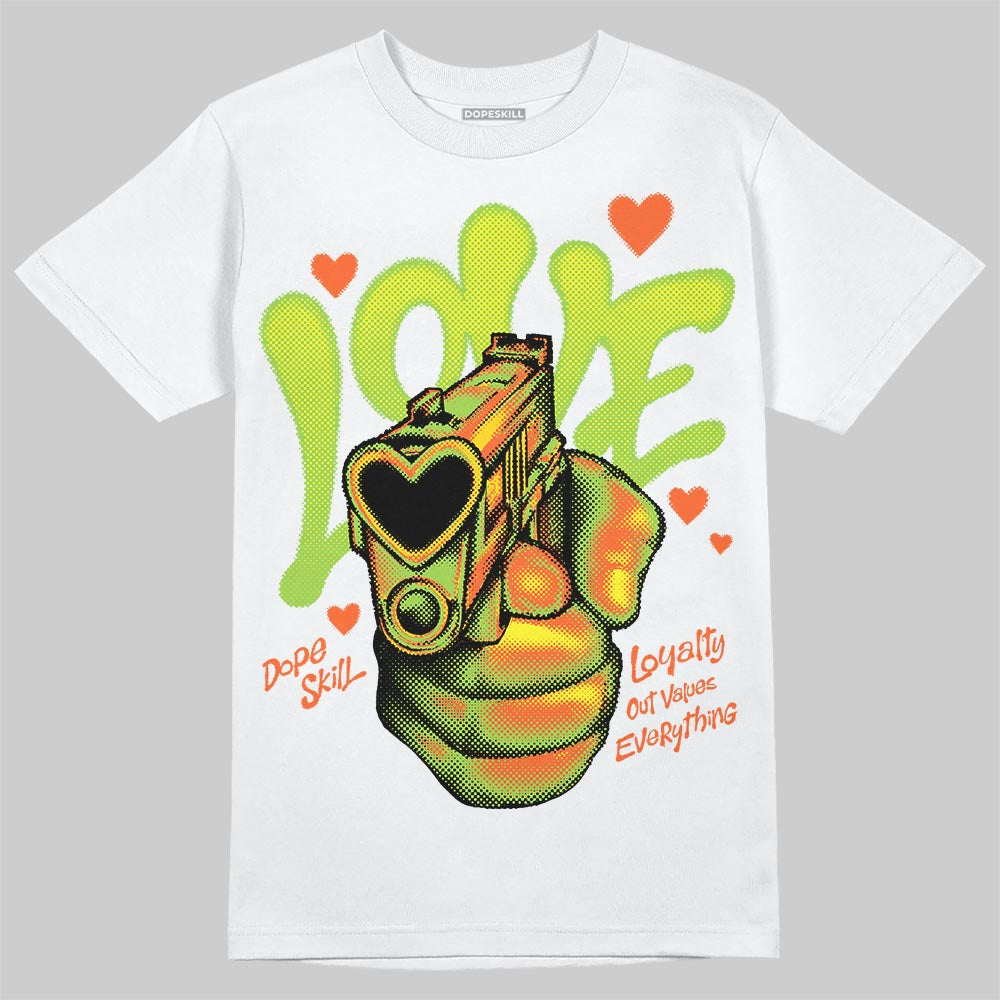 Neon Green Collection DopeSkill T-Shirt Love Shot Graphic