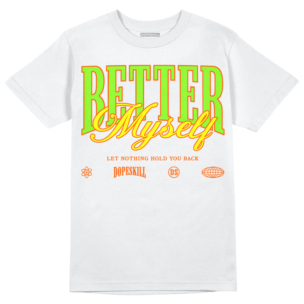 Neon Green Collection DopeSkill T-Shirt Better Myself Graphic