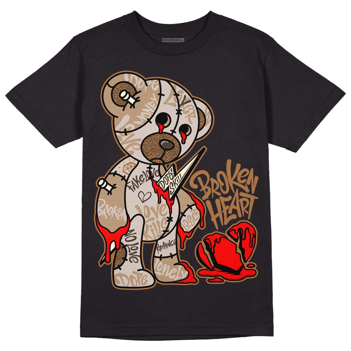 Palomino 3s DopeSkill T-Shirt Broken Heart Graphic