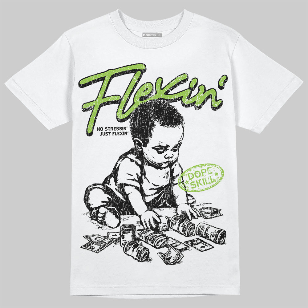 Neon Green Collection DopeSkill T-Shirt Flexin' Graphic