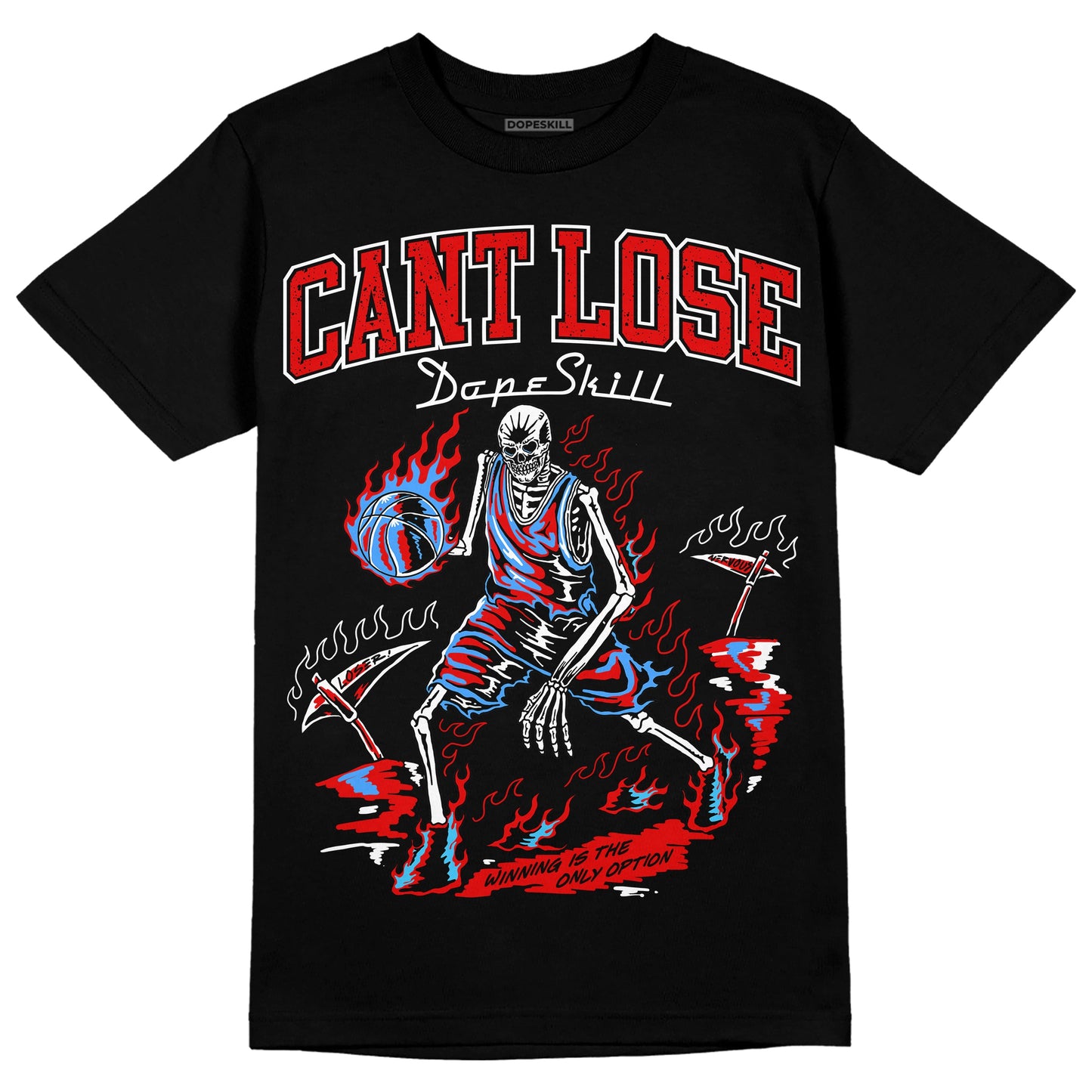 Red Cement 4S DopeSkill T-Shirt Cant Lose Graphic