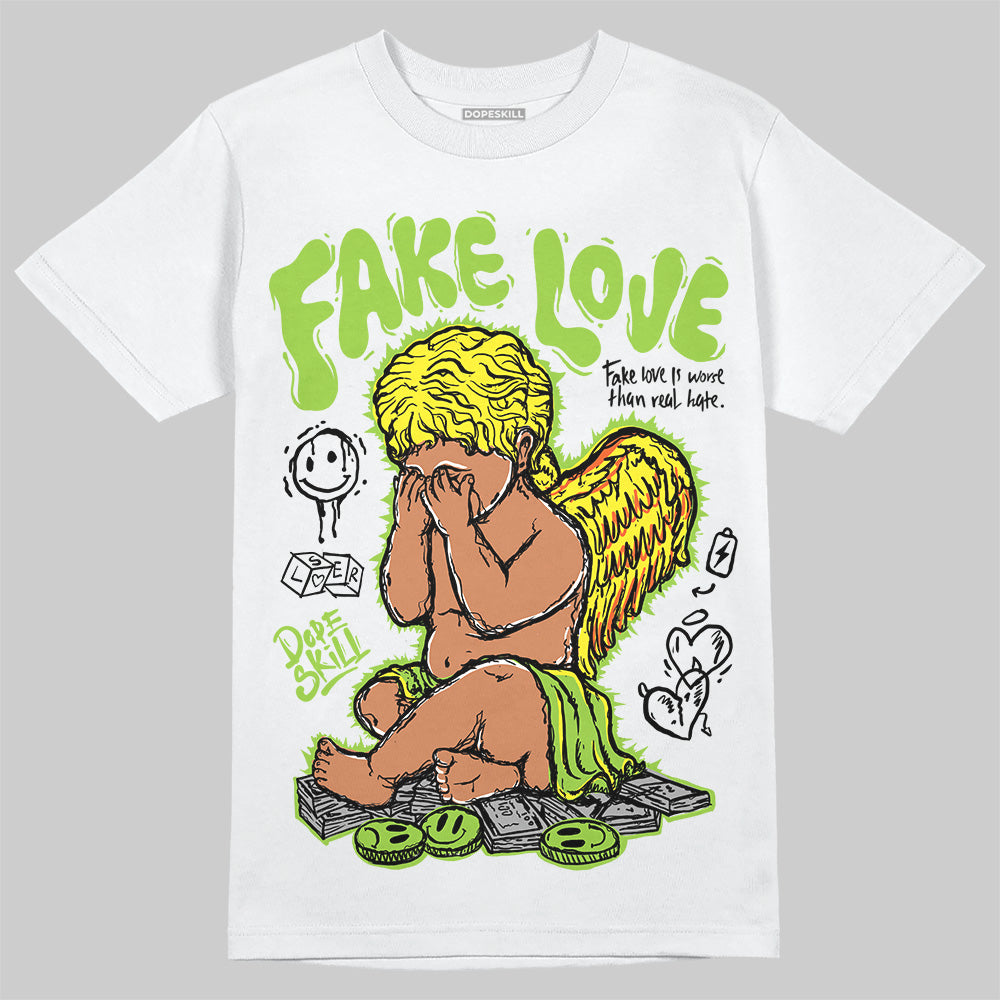 Neon Green Collection DopeSkill T-Shirt False Love Graphic