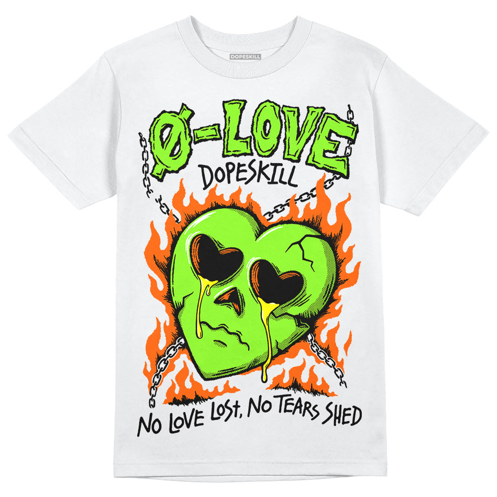 Neon Green Collection DopeSkill T-Shirt Crying Heart Graphic