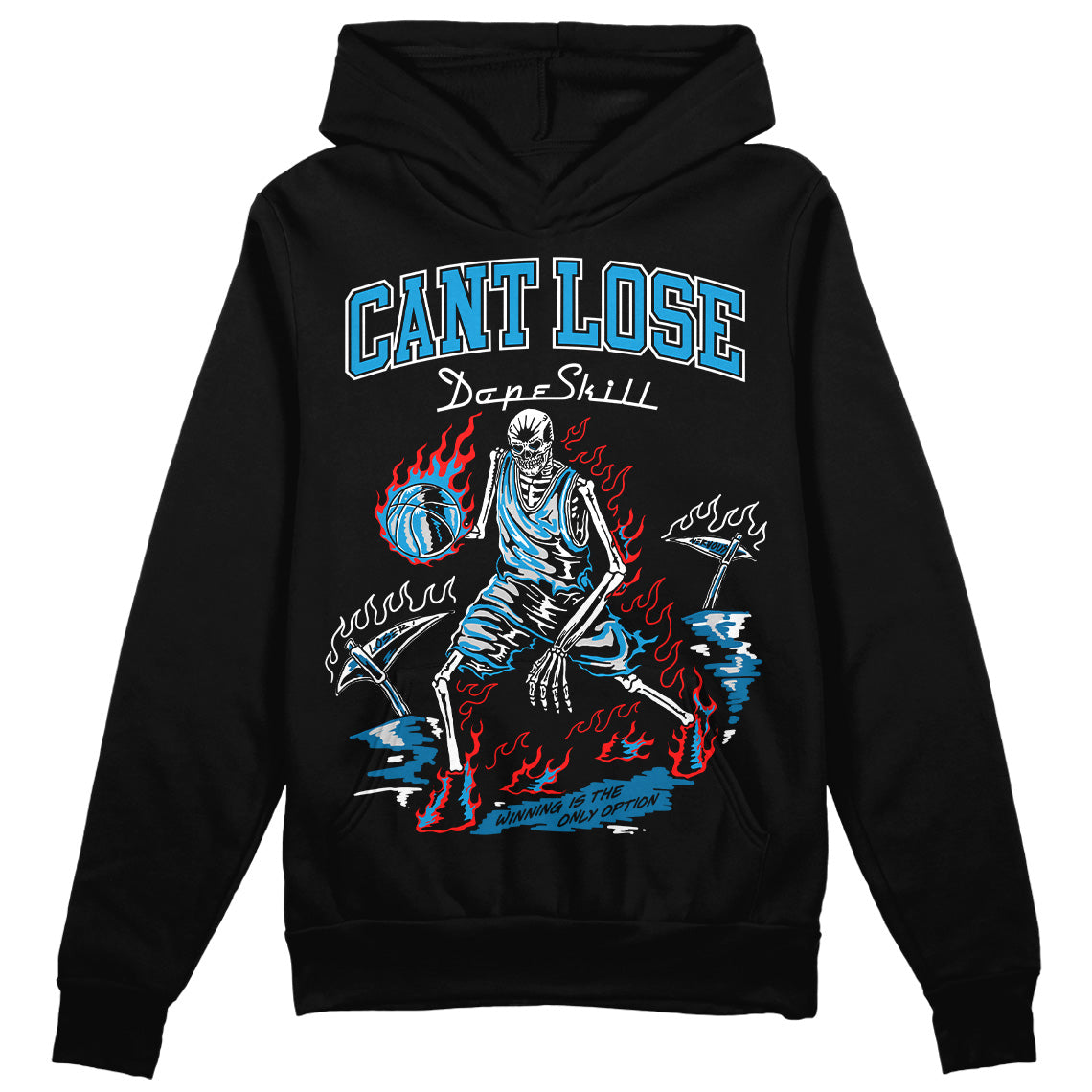 Military Blue 4s DopeSkill Hoodie Sweatshirt Cant Lose Graphic