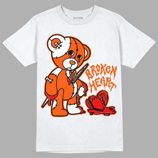 Orange Milk DopeSkill T-Shirt Broken Heart Graphic