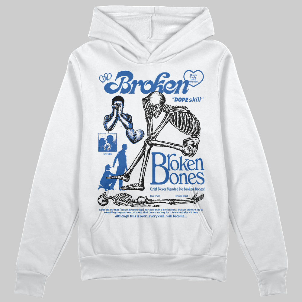 Blueberry 12s DopeSkill Hoodie Sweatshirt Broken Bones Graphic