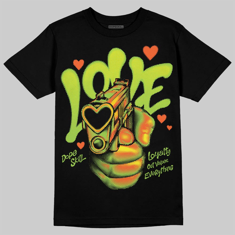 Neon Green Collection DopeSkill T-Shirt Love Shot Graphic