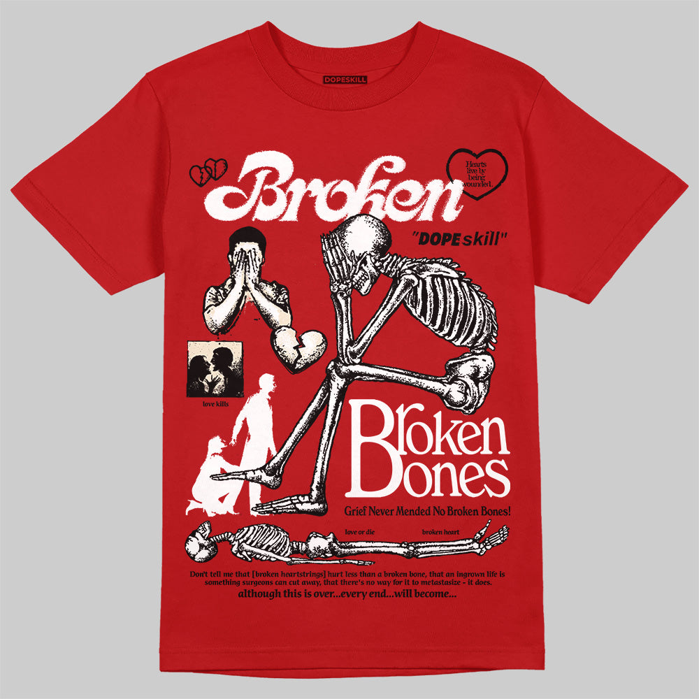 Black Toe Reimagined 1s DopeSkill T-Shirt Broken Bones Graphic