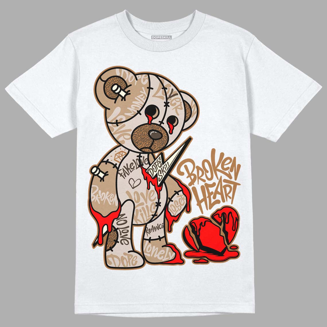 Palomino 3s DopeSkill T-Shirt Broken Heart Graphic