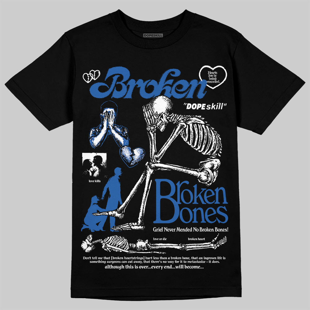 Blueberry 12s DopeSkill T-Shirt Broken Bones Graphic