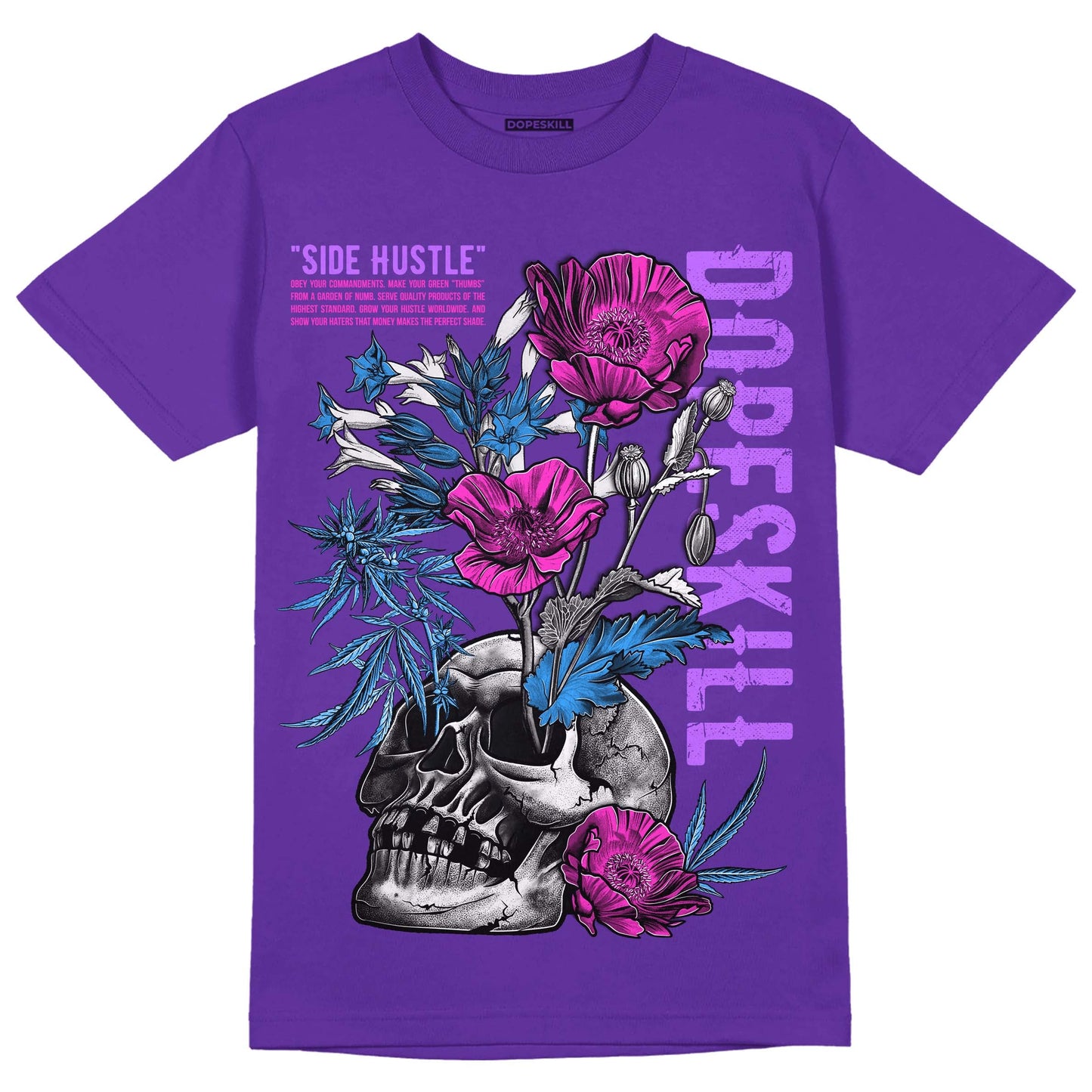 PURPLE Collection DopeSkill Purple T-shirt Side Hustle Graphic