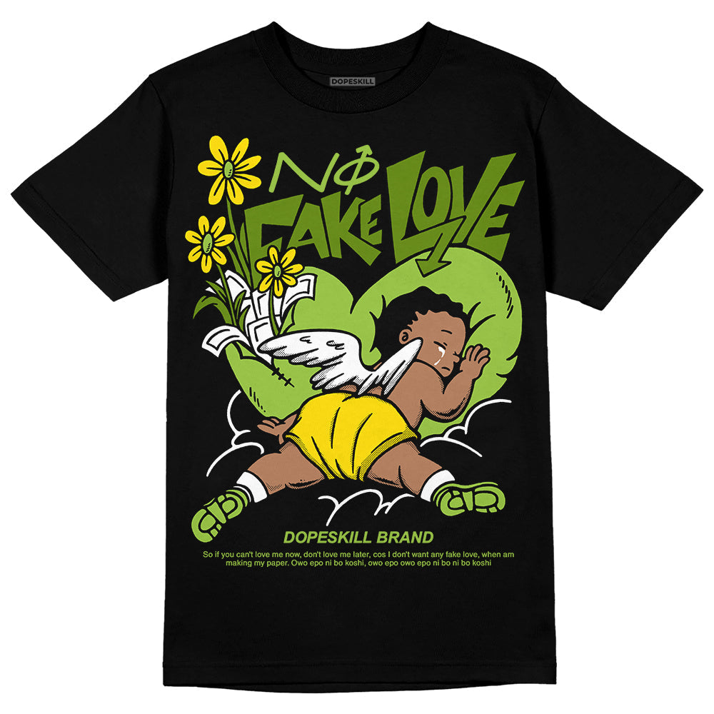 Dunk 'Chlorophyll' DopeSkill T-Shirt No Fake Love Graphic