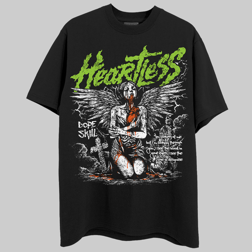 Neon Green Collection DopeSkill T-Shirt Heartless Graphic