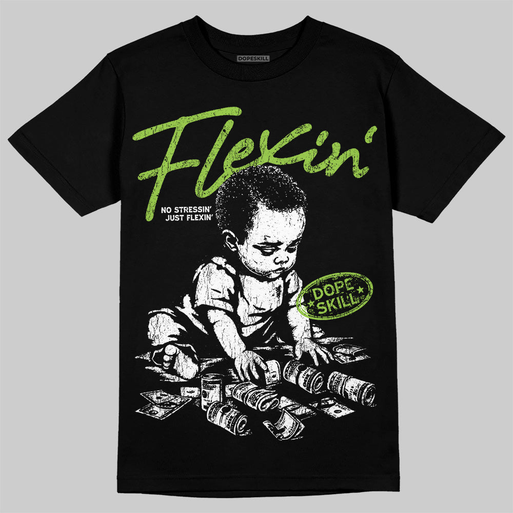 Neon Green Collection DopeSkill T-Shirt Flexin' Graphic