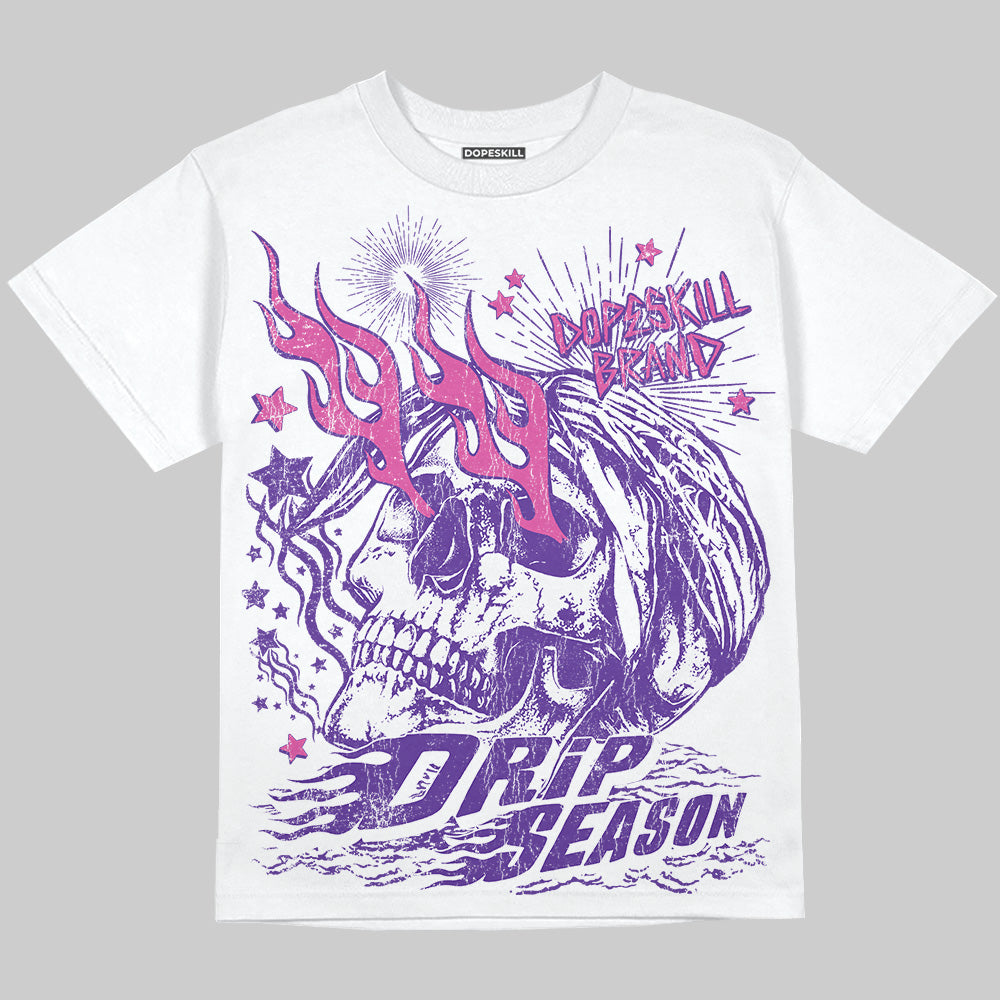 PURPLE Collection DopeSkill Oversize Print T-Shirt Drip Season Graphic