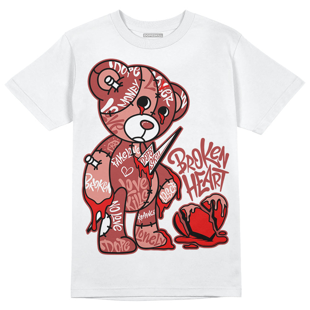 Dune Red 13s DopeSkill T-Shirt Broken Heart Graphic