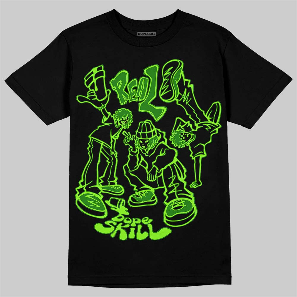 Neon Green Collection DopeSkill T-Shirt Real Y2K Players Graphic