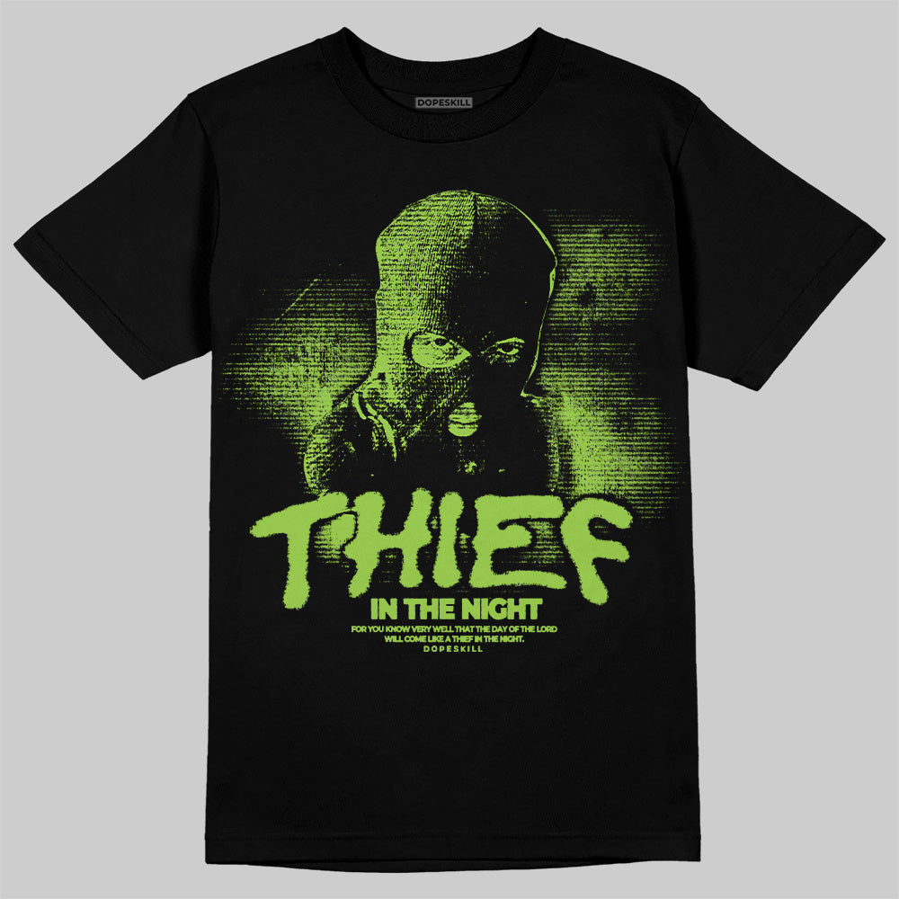 Neon Green Collection DopeSkill T-Shirt Thief In The Night Graphic