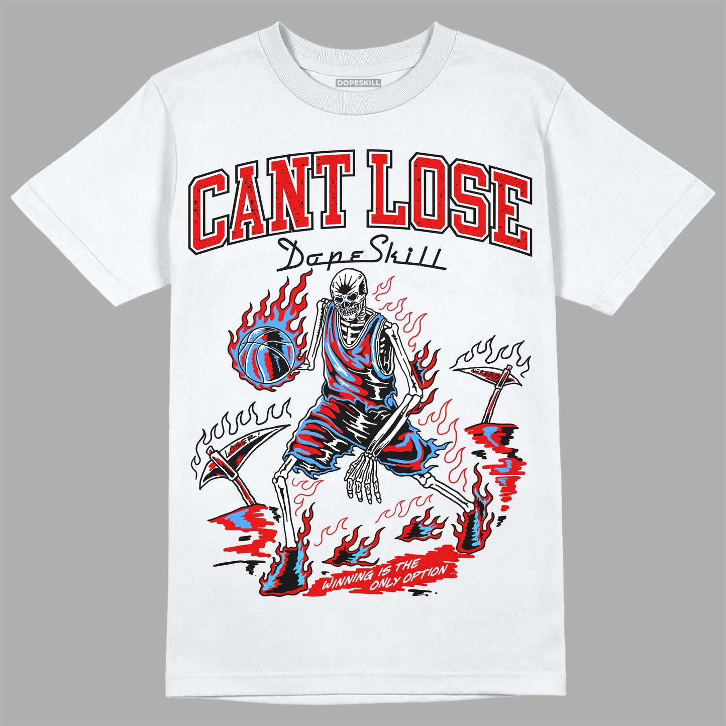 Red Cement 4S DopeSkill T-Shirt Cant Lose Graphic