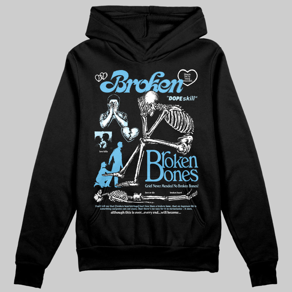 Legend Blue 11s DopeSkill Hoodie Sweatshirt Broken Bones Graphic