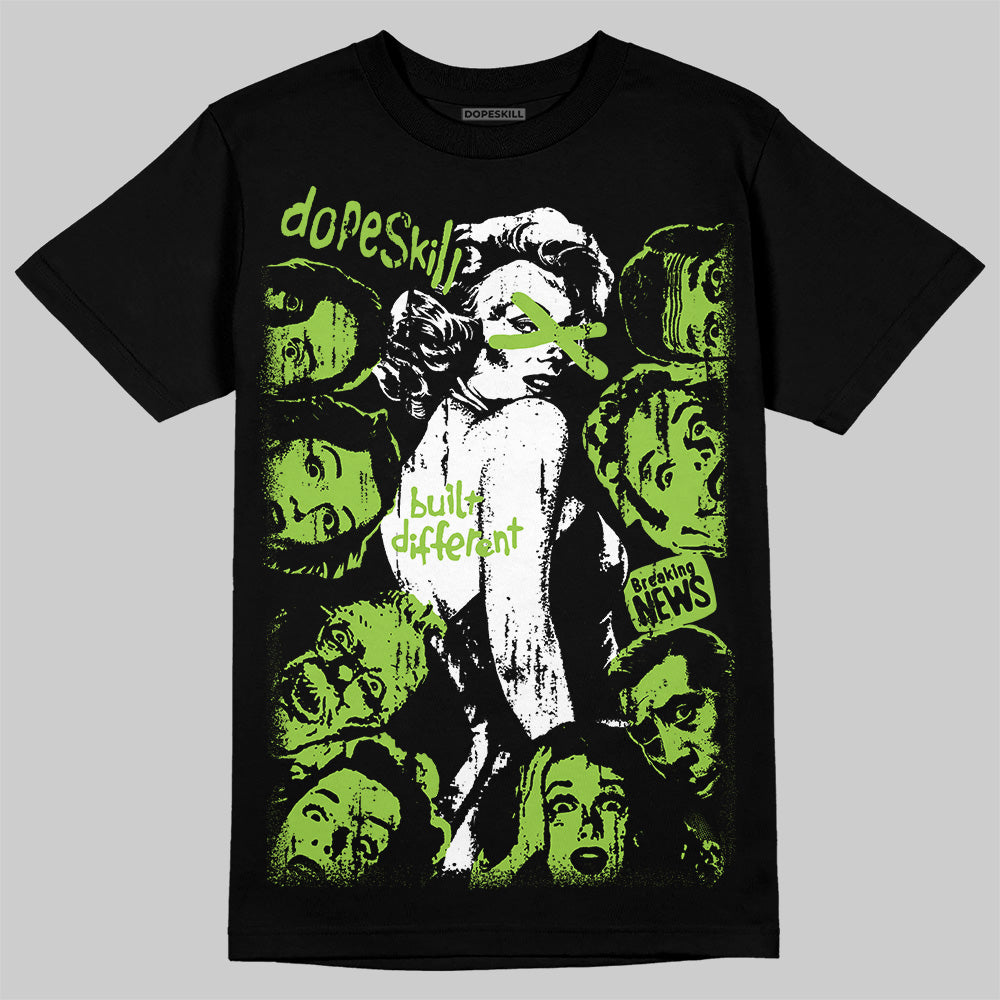 Neon Green Collection DopeSkill T-Shirt Built Different Graphic