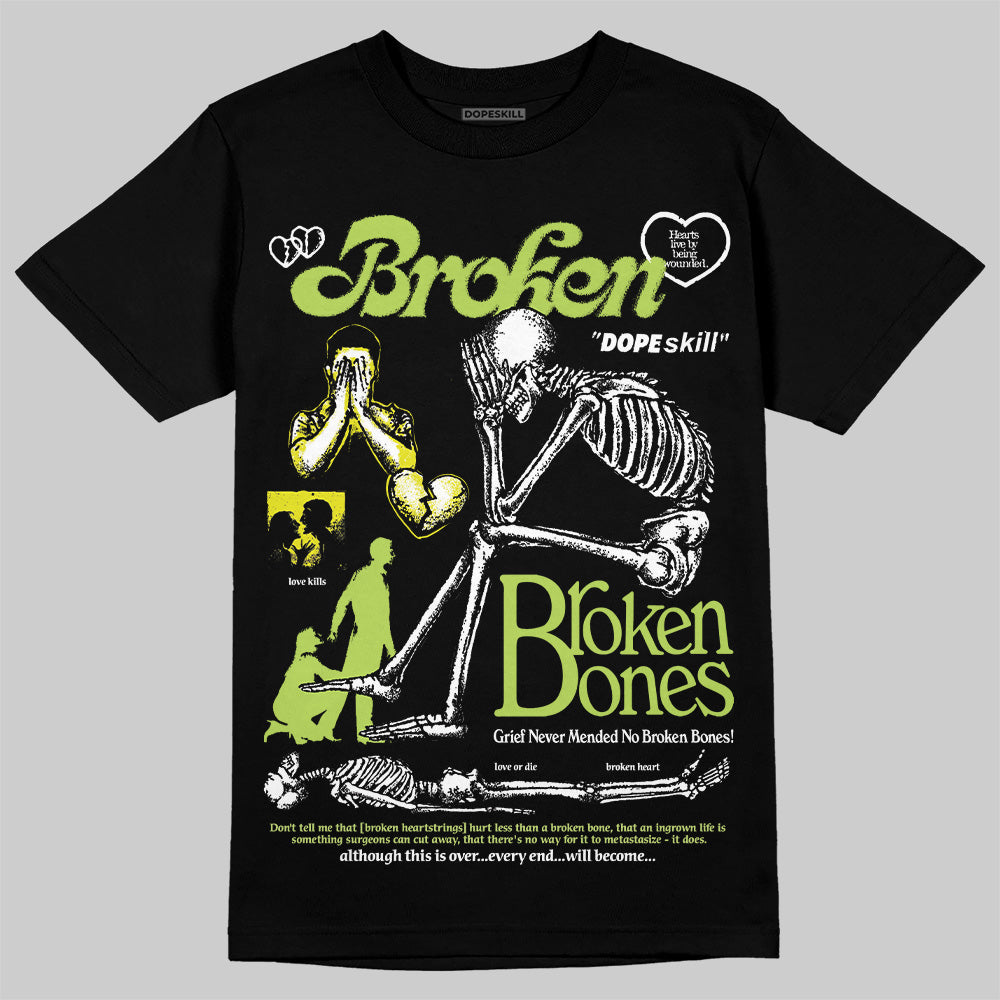Bright Cactus 13s DopeSkill T-Shirt Broken Bones Graphic
